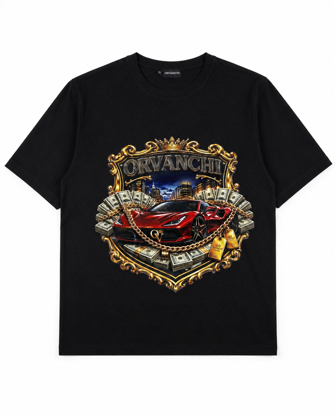 ORVANCHI - Heavyweight "Iced Out Supercar" Graphic T-Shirt (300 GSM)